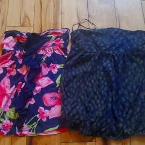 2 Strapless tops
